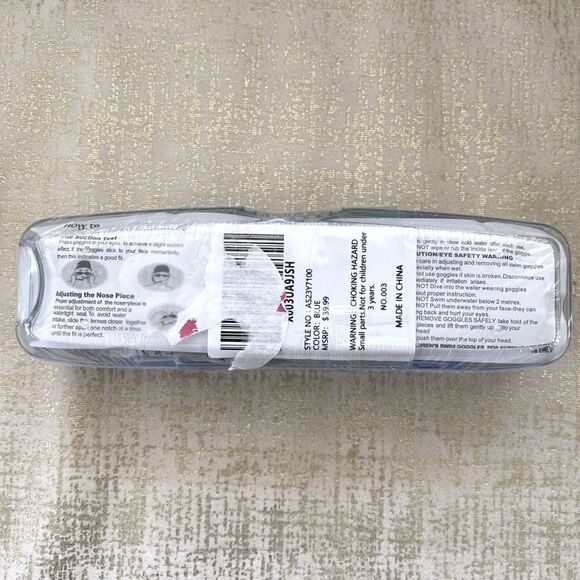 Aqua Sphere Blue/Green Yellow Swim Goggles. New with Tag (NWT). Retail $40 - Picture 3 of 4